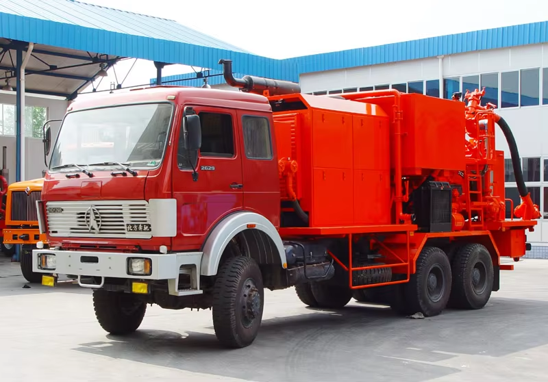 Oilfield Single Engine Single Pump Cementing Truck 40-17 Mercedes Chassis SERVA CAT C15 ACERT HPT400 HPT600 Schlumberger SERVA