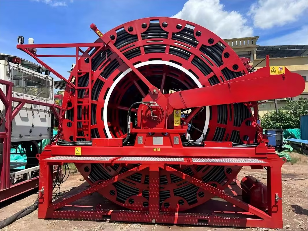 Certified Coiled Tubing Reel Tubing Working Reel Standard Oil Pipe Working Roller Perfect Substitution for NOV Schlumberger